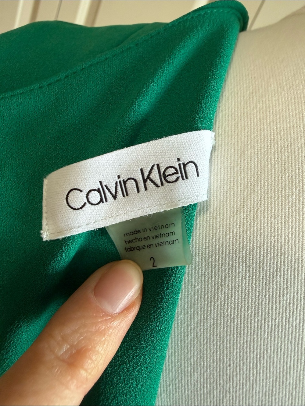 Calvin Klein Emerald Green Sleeveless Mermaid Midi Dress - Picture 3 of 4
